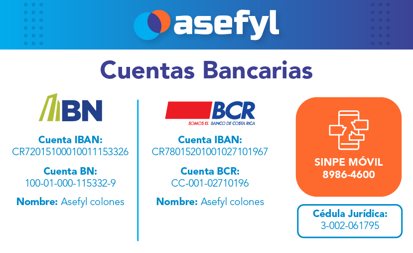 Cuentas bancarias ASEFYL